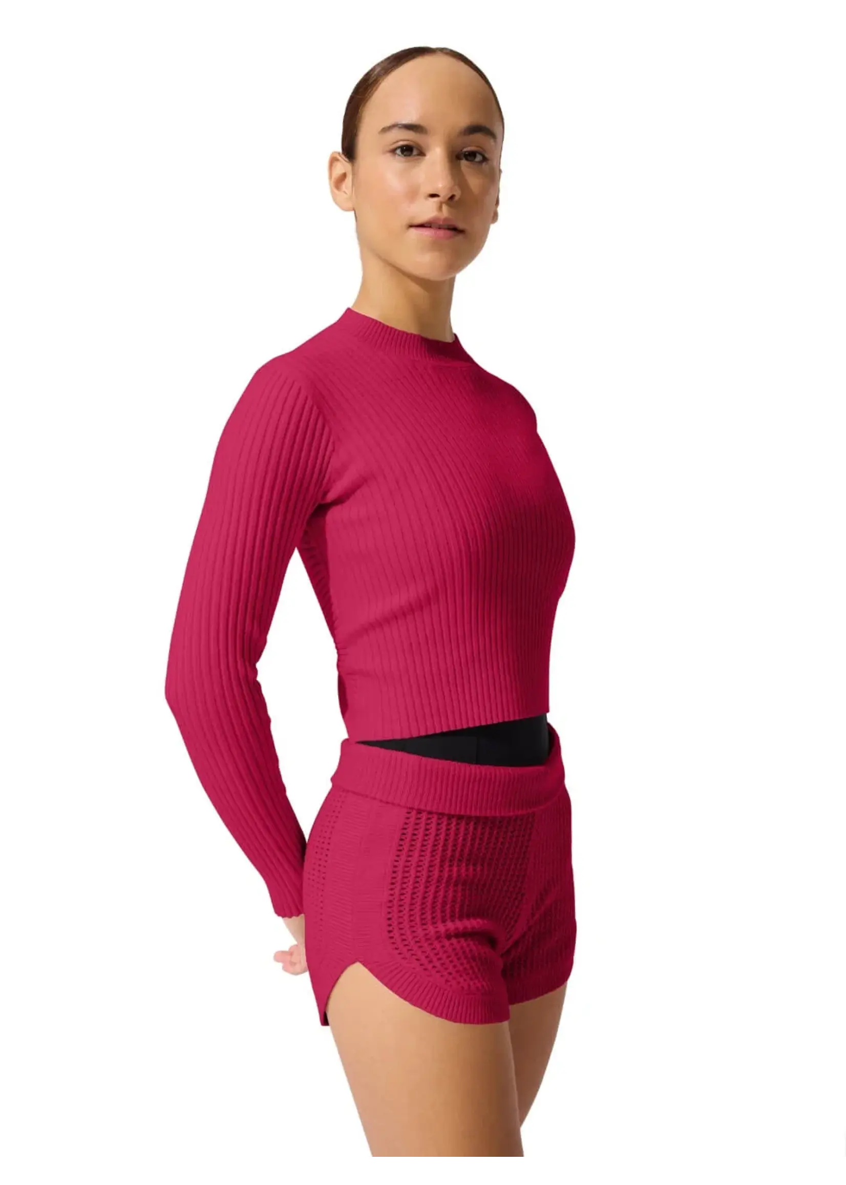 CAPEZIO & BUNHEADS ACK11012W MISE-EN-SCENE COPPOLA LONG SLEEVE SWEATER