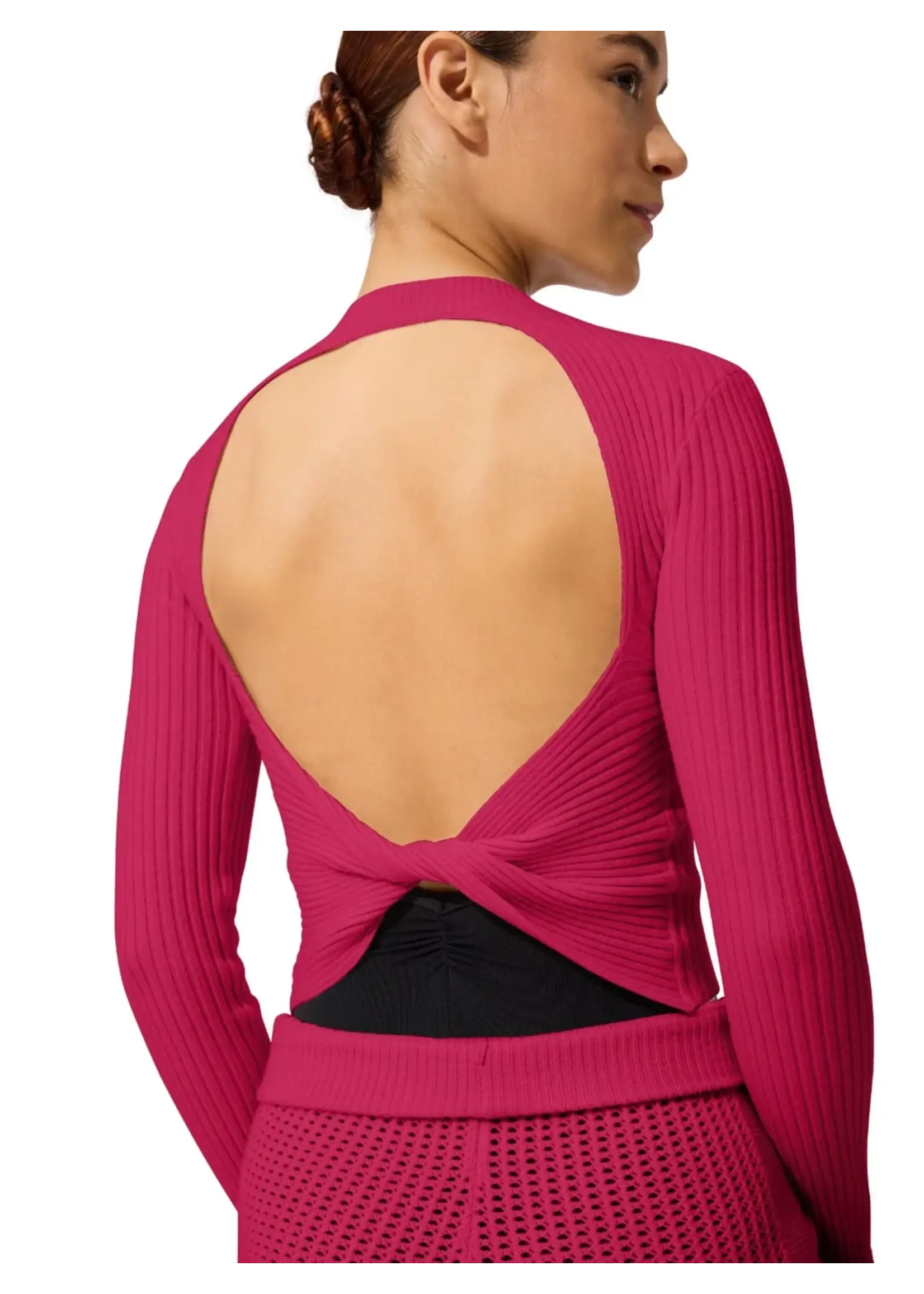 CAPEZIO & BUNHEADS ACK11012W MISE-EN-SCENE COPPOLA LONG SLEEVE SWEATER