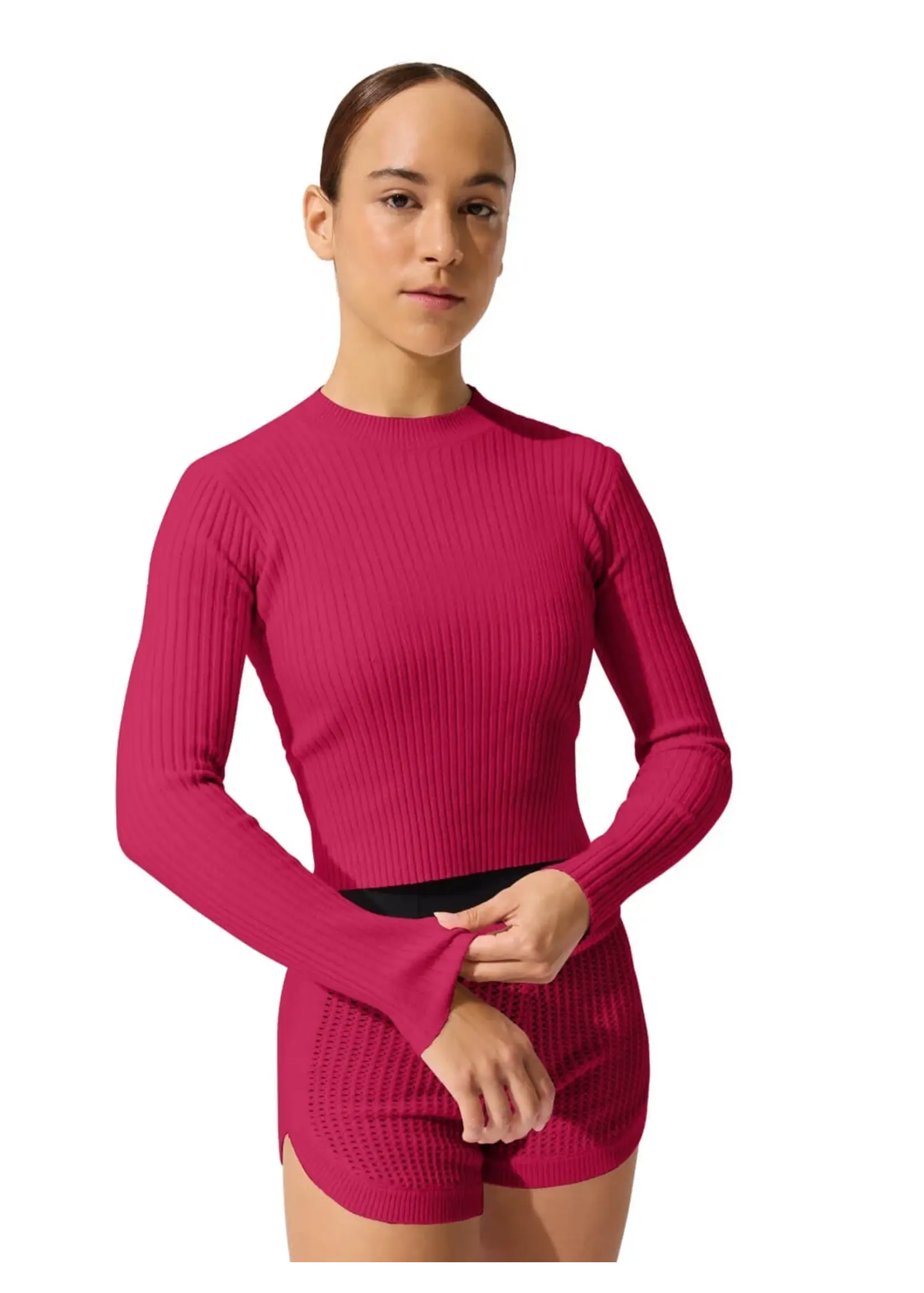 CAPEZIO & BUNHEADS ACK11012W MISE-EN-SCENE COPPOLA LONG SLEEVE SWEATER