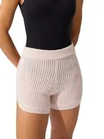 CAPEZIO & BUNHEADS ACK11014W MISE-EN-SCENE ANDERSON POINTELLE STITCH SHORT