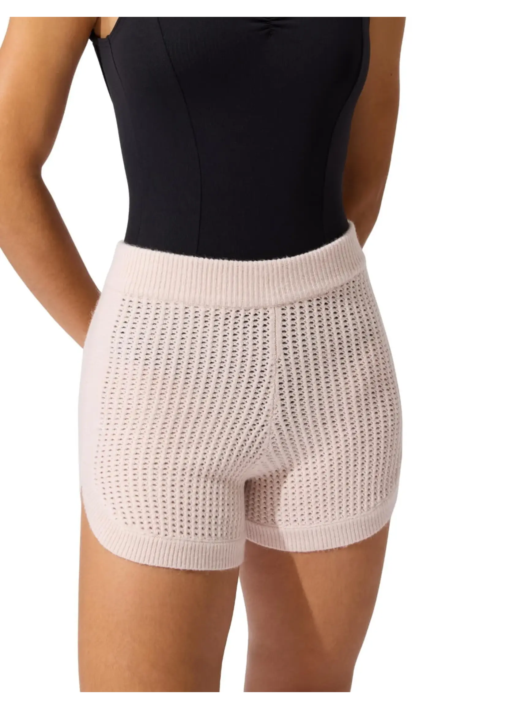 CAPEZIO & BUNHEADS ACK11014W MISE-EN-SCENE ANDERSON POINTELLE STITCH SHORT