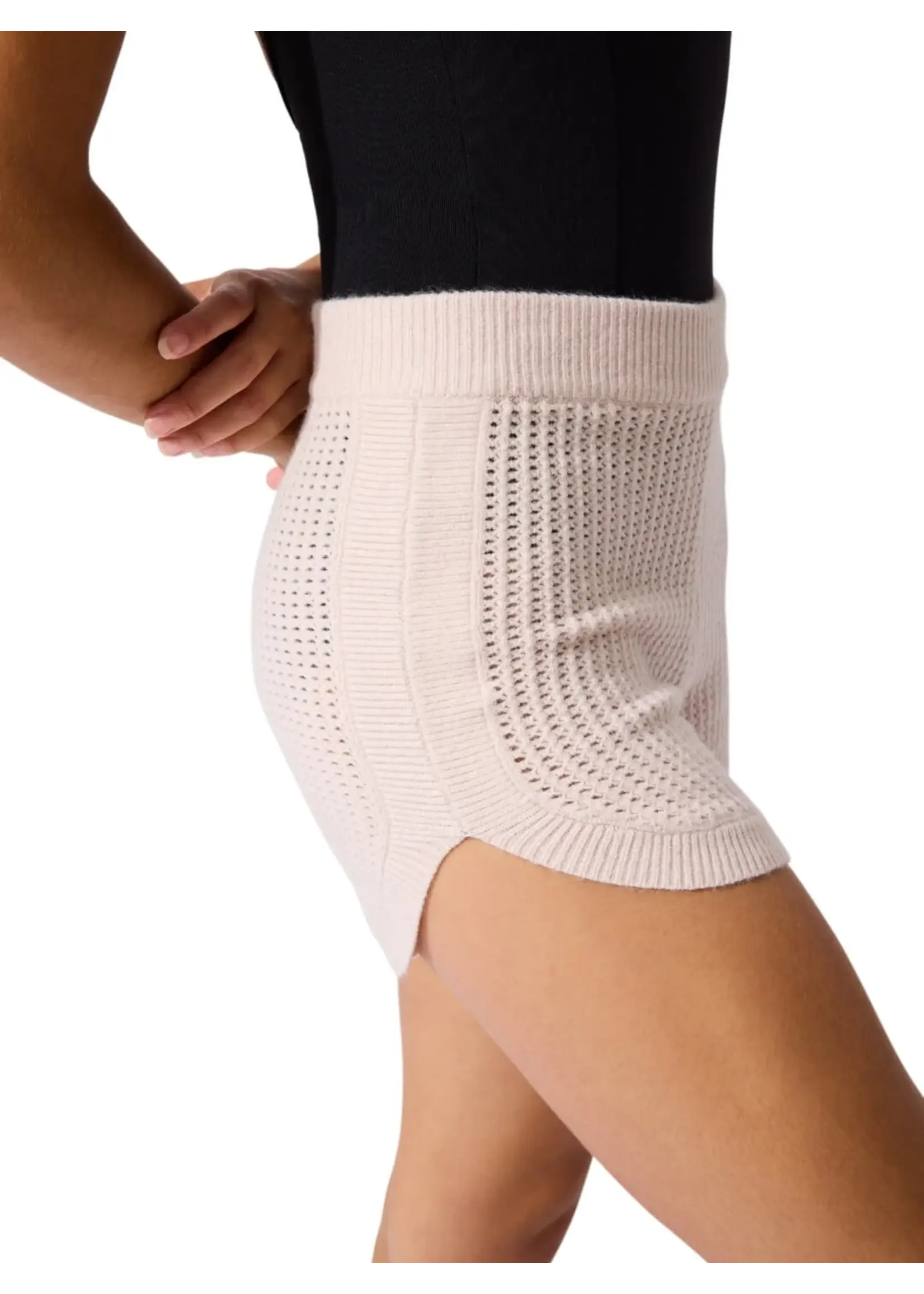 CAPEZIO & BUNHEADS ACK11014W MISE-EN-SCENE ANDERSON POINTELLE STITCH SHORT