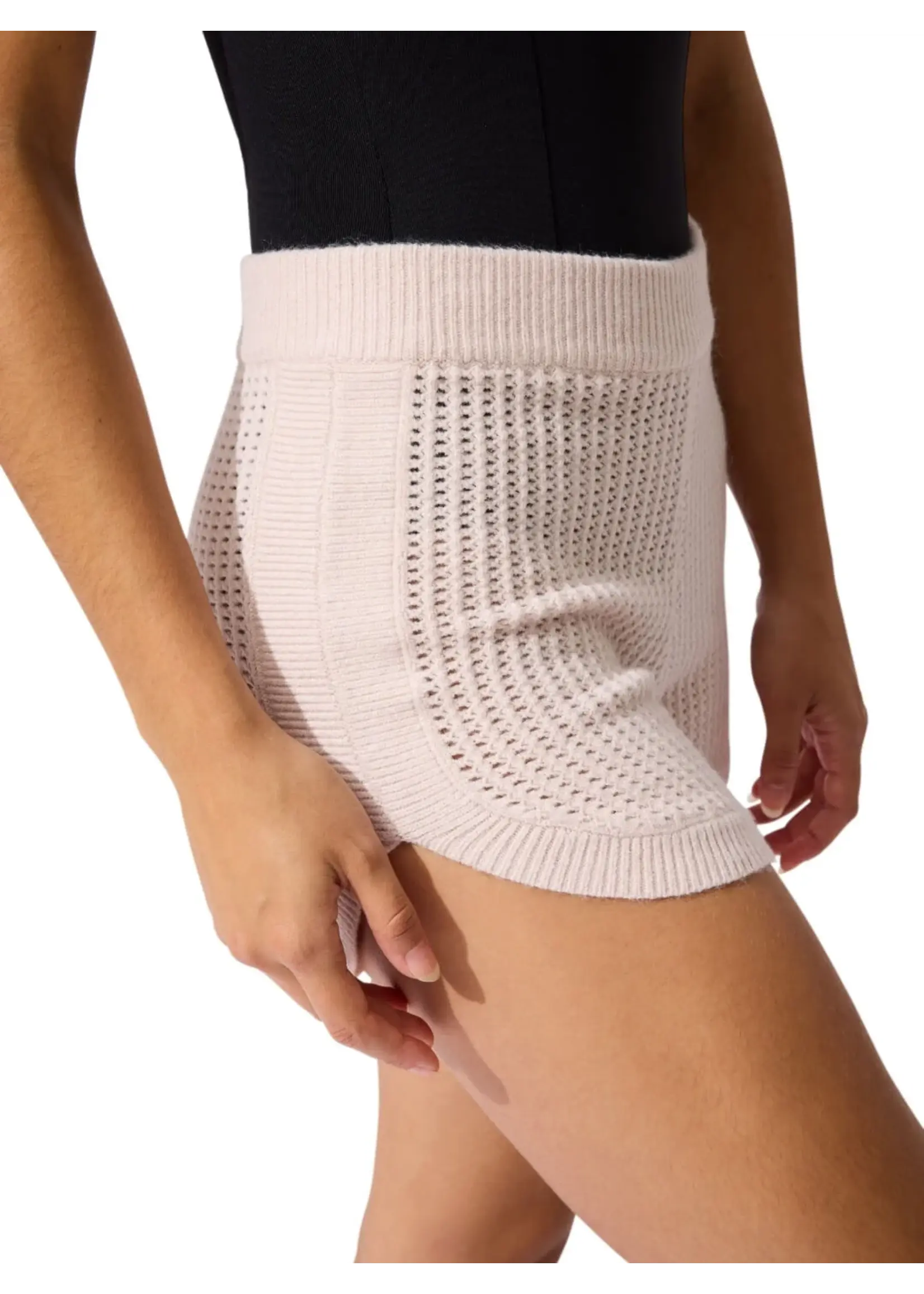 CAPEZIO & BUNHEADS ACK11014W MISE-EN-SCENE ANDERSON POINTELLE STITCH SHORT
