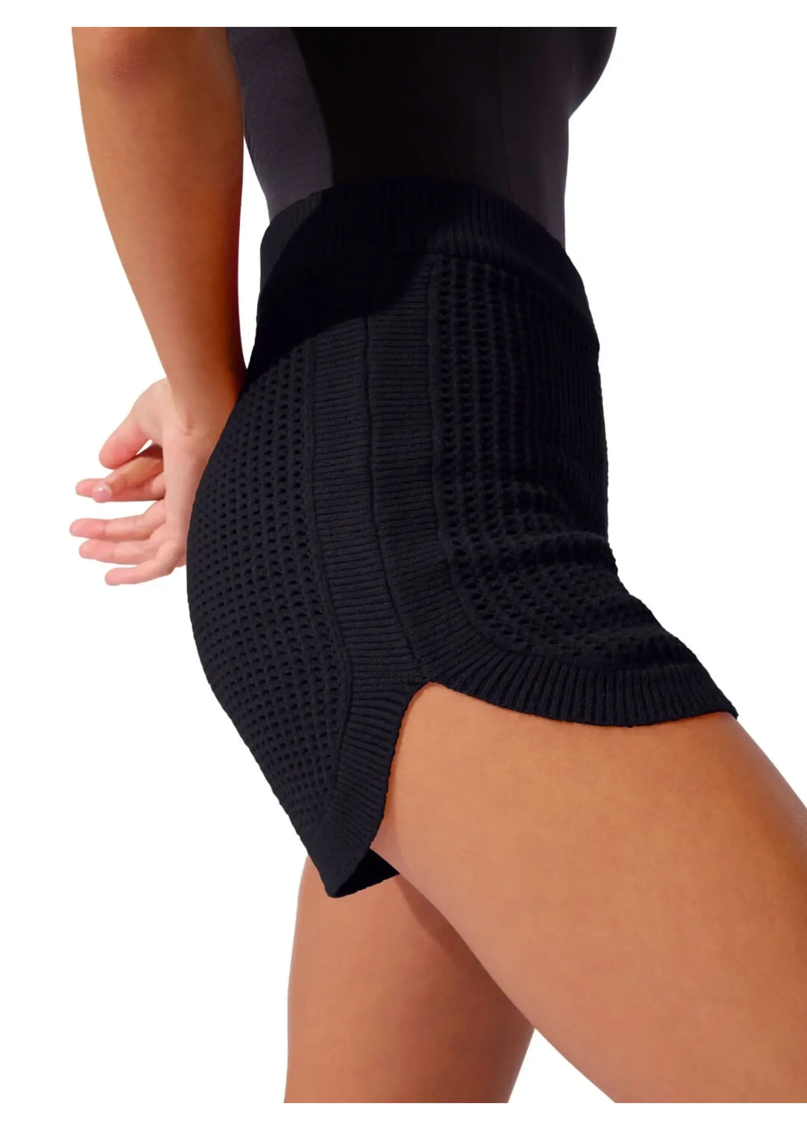 CAPEZIO & BUNHEADS ACK11014W MISE-EN-SCENE ANDERSON POINTELLE STITCH SHORT