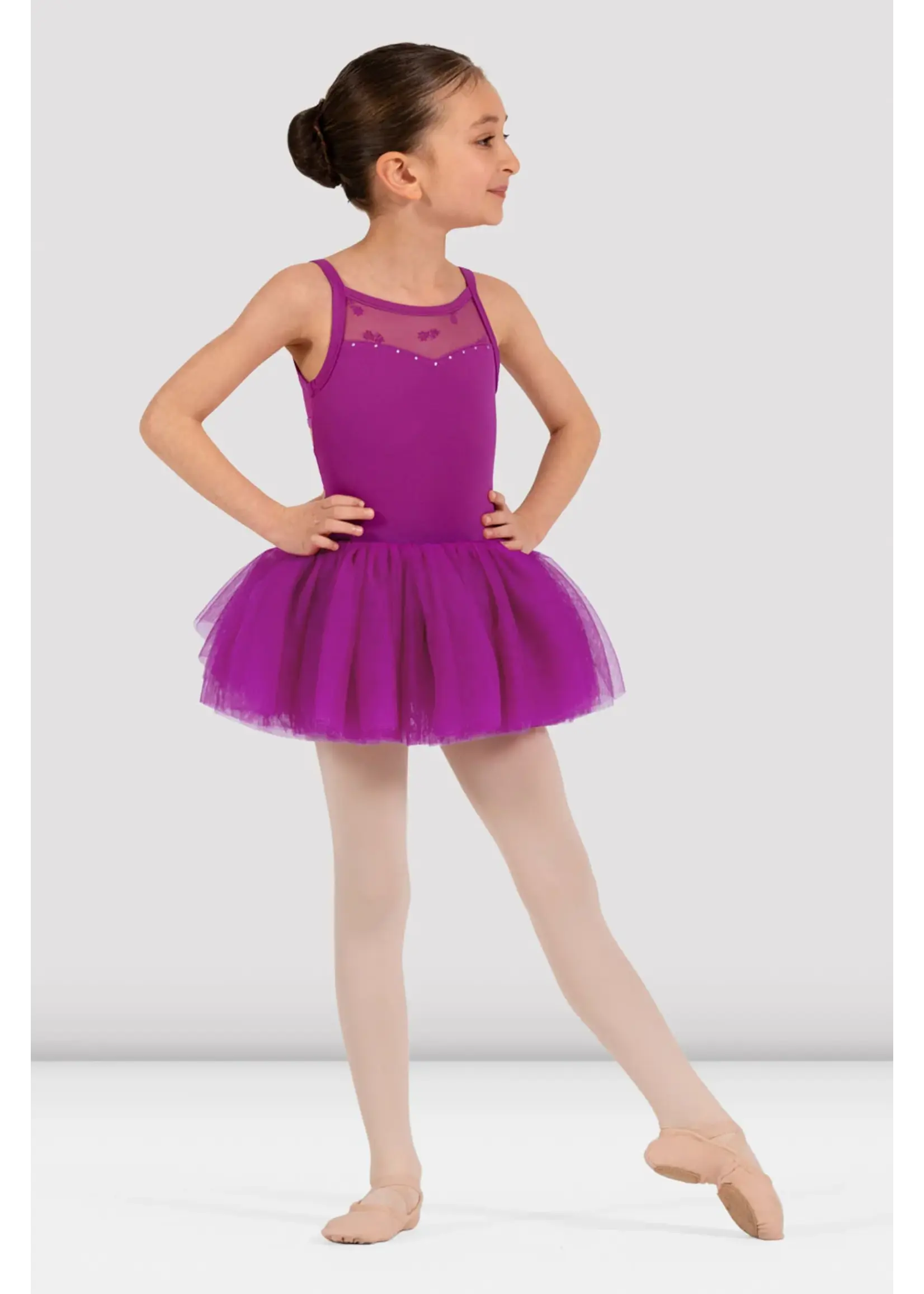 BLOCH & MIRELLA CL70015 GIANNA SWEETHEART NECKLINE FLOCKED CAMISOLE TUTU LEOTARD