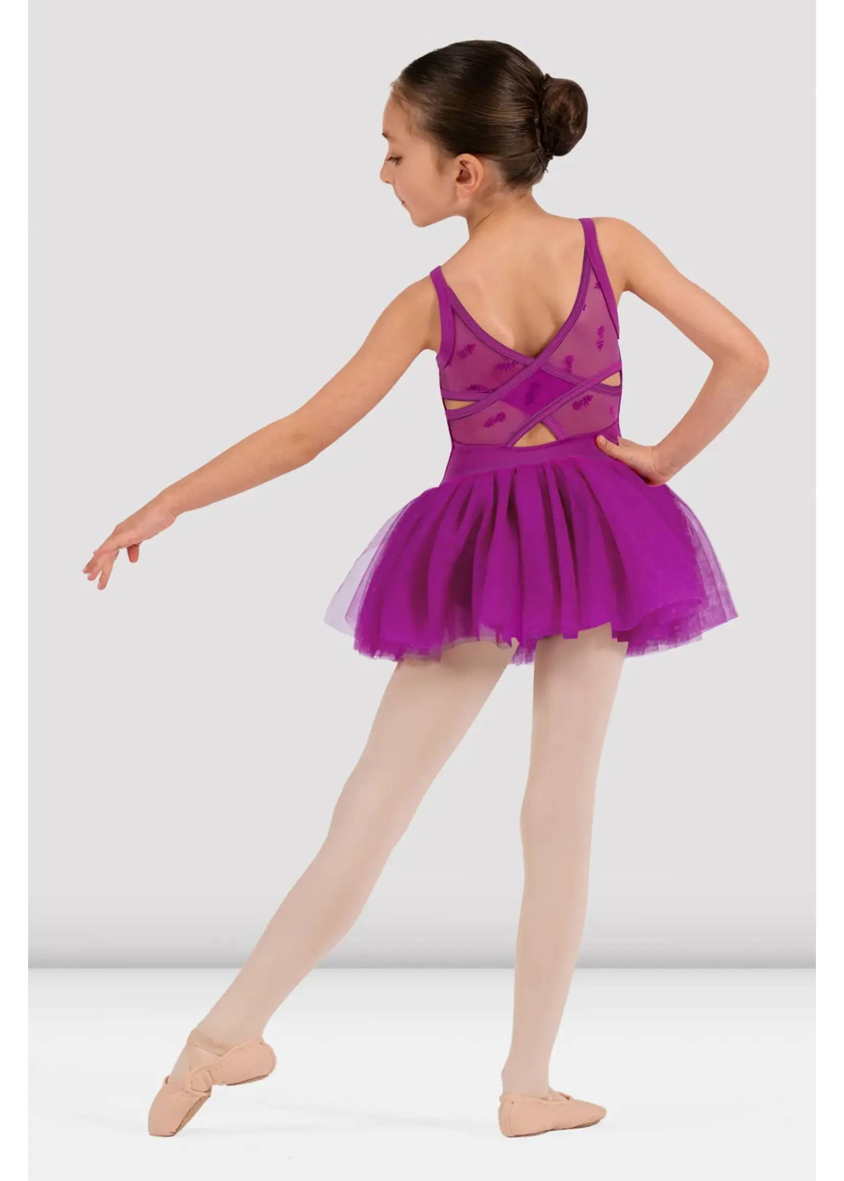 BLOCH & MIRELLA CL70015 GIANNA SWEETHEART NECKLINE FLOCKED CAMISOLE TUTU LEOTARD