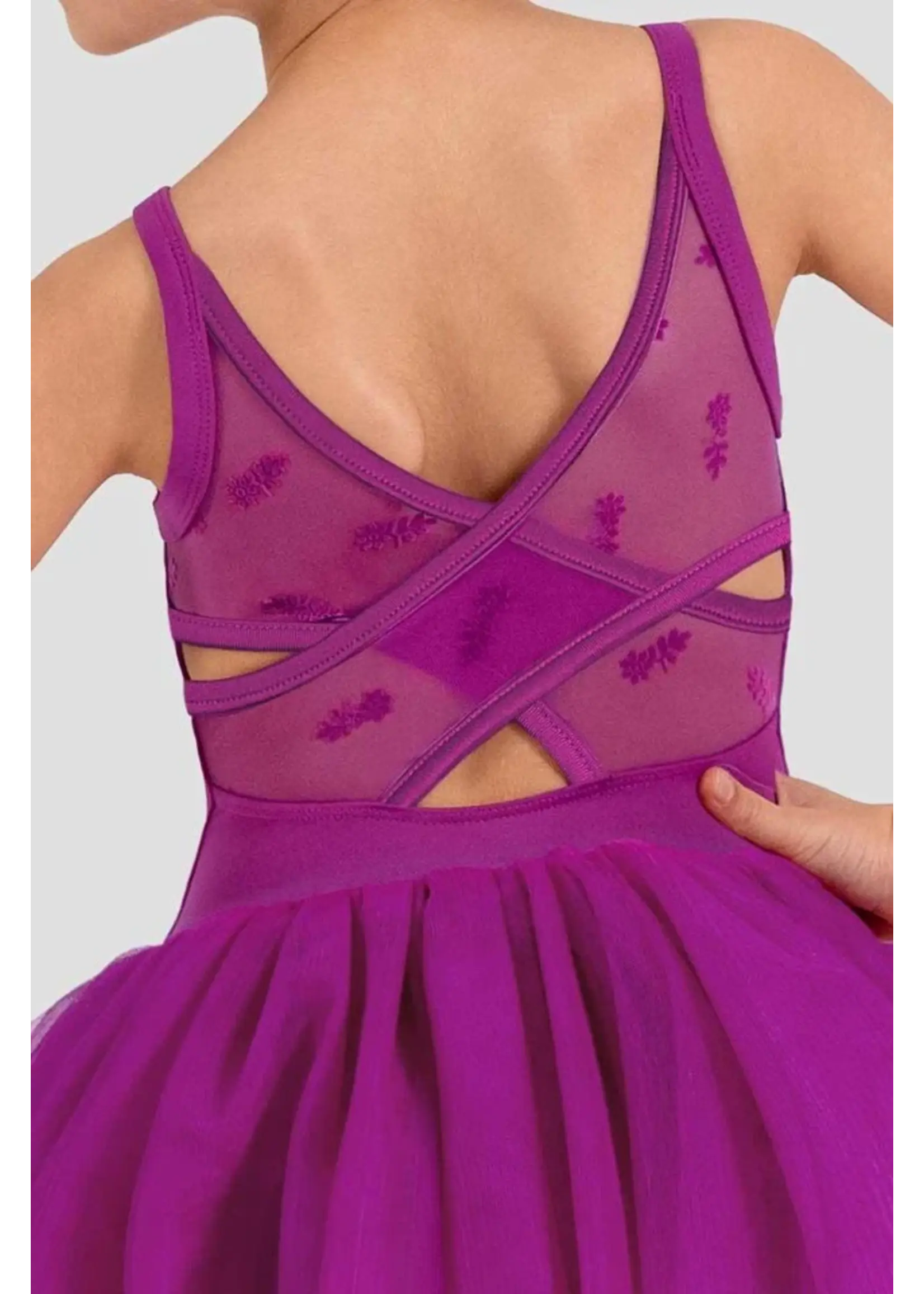 BLOCH & MIRELLA CL70015 GIANNA SWEETHEART NECKLINE FLOCKED CAMISOLE TUTU LEOTARD