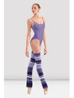 BLOCH & MIRELLA W11007 STRIPED LONG FLARED LEG WARMER