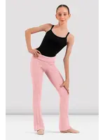 BLOCH & MIRELLA CP80011 LILLIAN ROLL OVER WAISTBAND CABLE KNIT FLARE PANTS