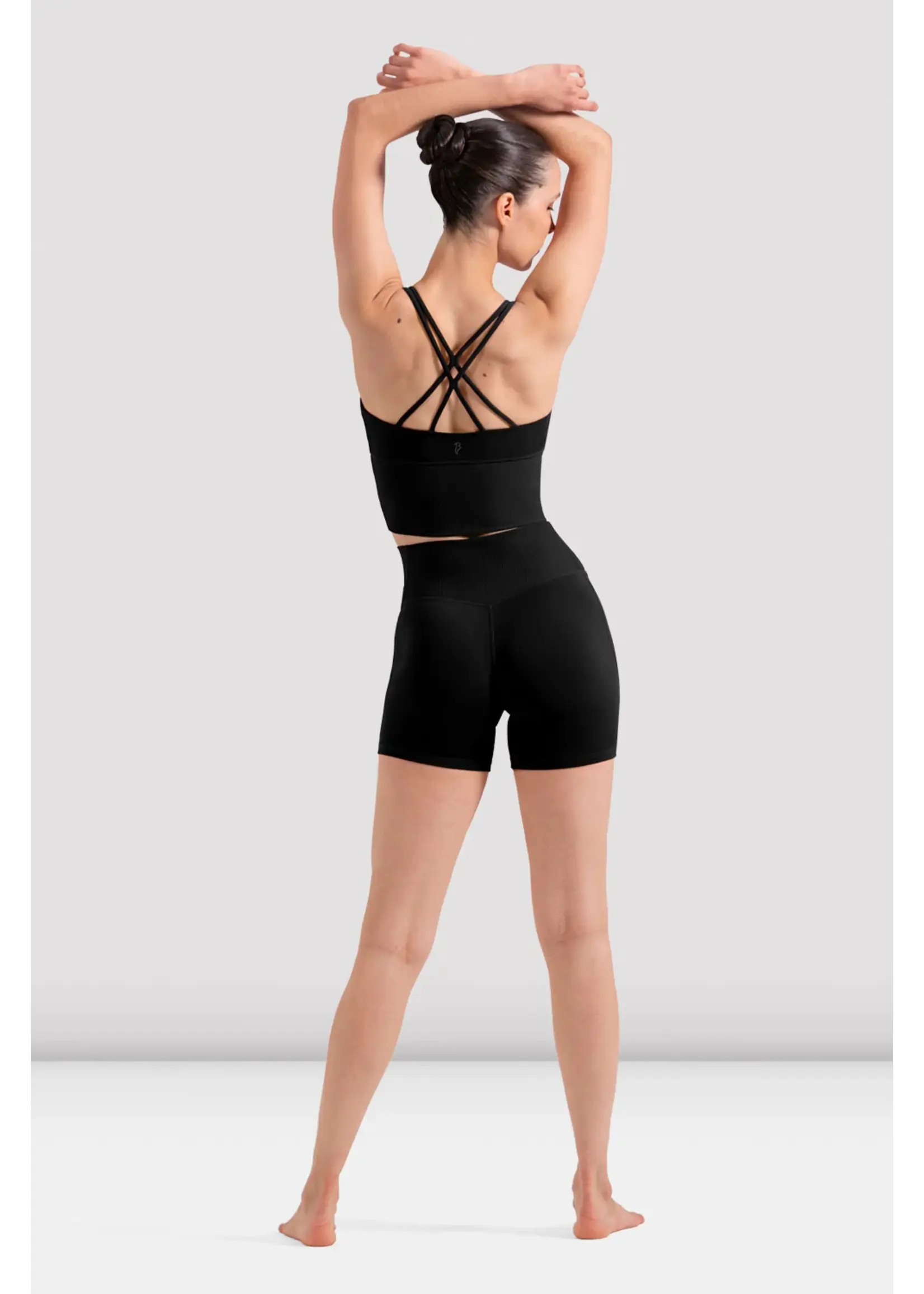 BLOCH & MIRELLA R90013 ELIZABETH RIB WAISTBAND SHORTS