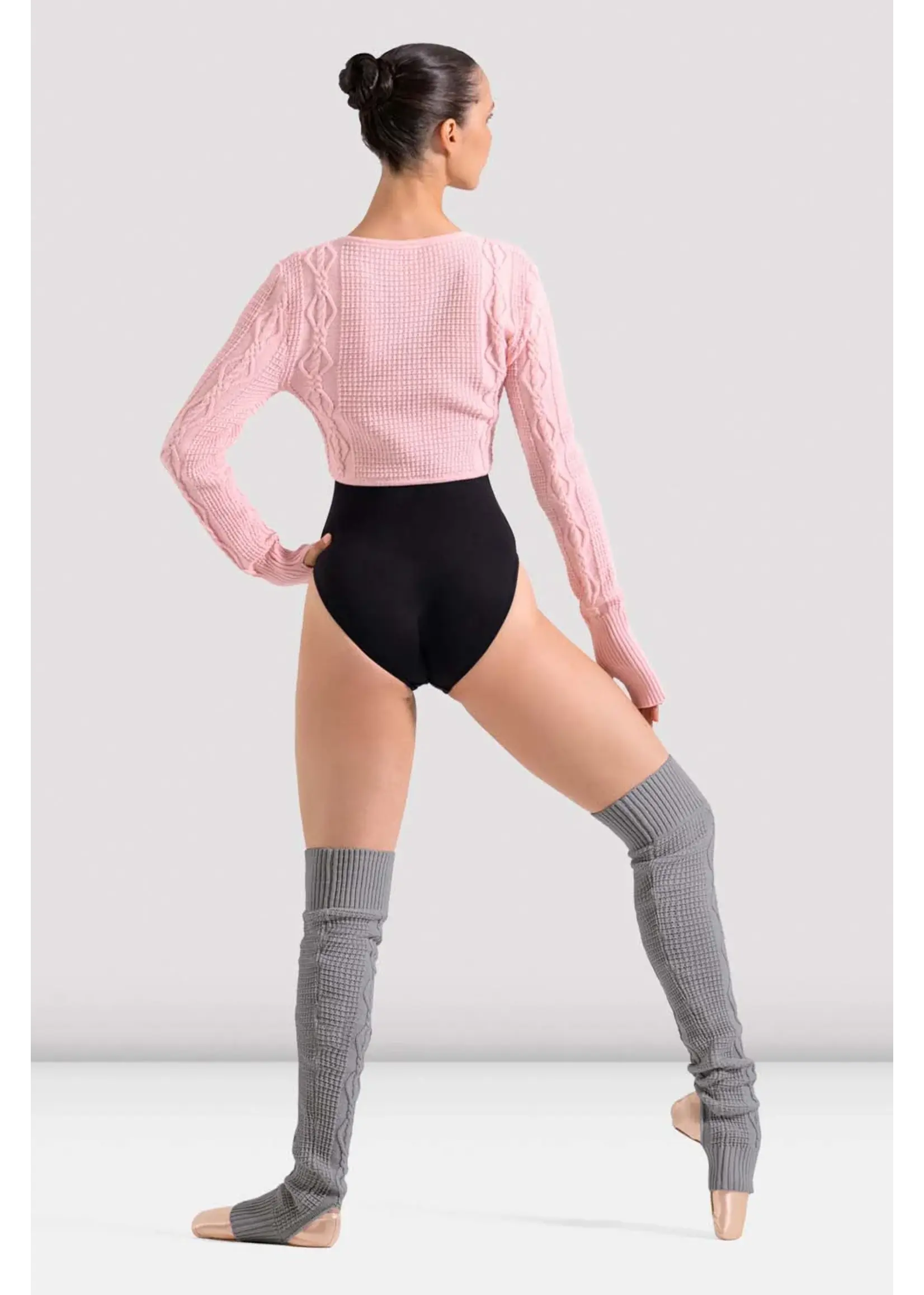 BLOCH & MIRELLA W11008 VICTORIA CABLE KNIT STIRRUP LEG WARMERS
