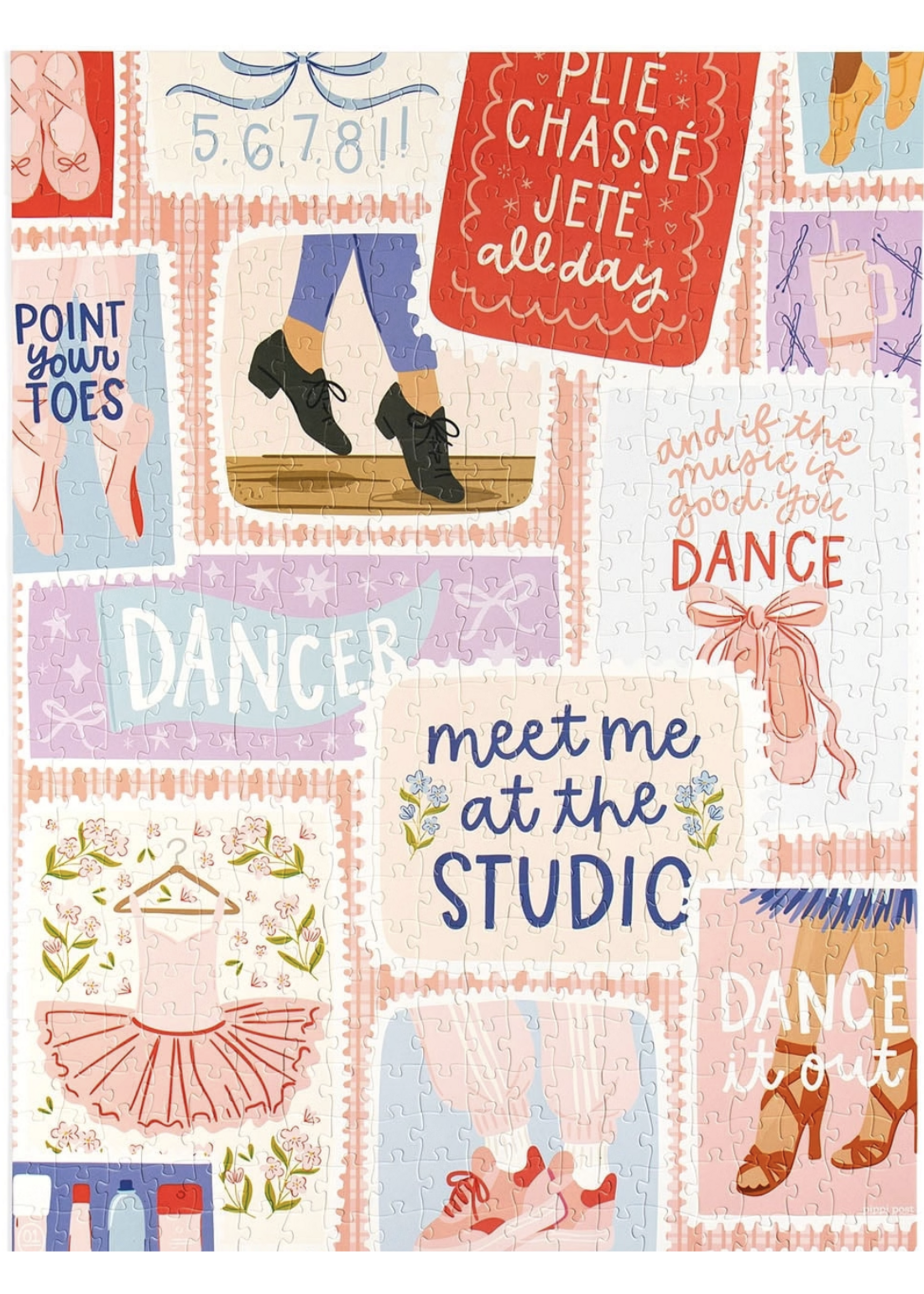PIPPI POST DANCE IT OUT 500 PIECE JIGSAW PUZZLE