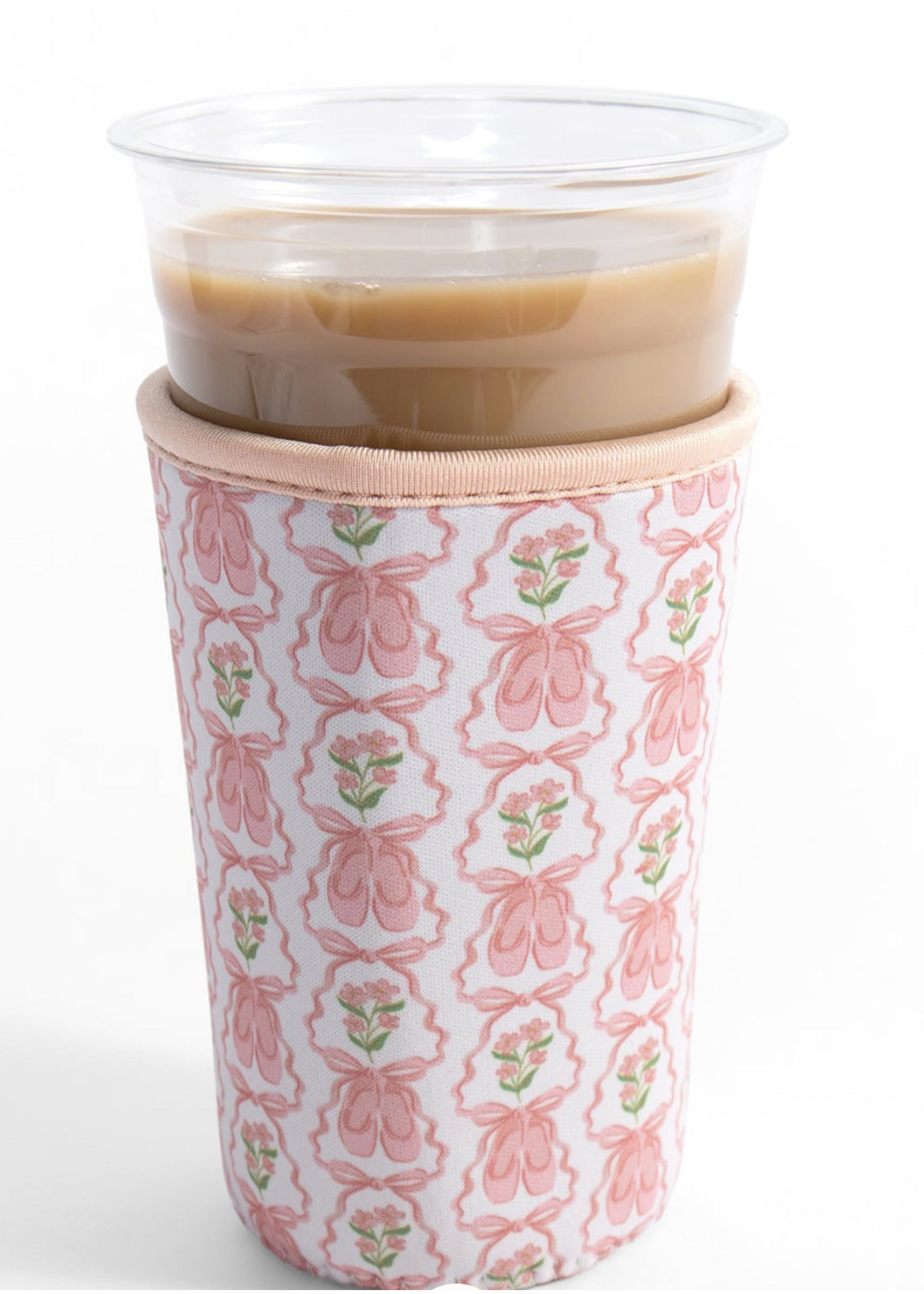 PIPPI POST BALLET SLIPPERS PINK DRINK SLEEVE