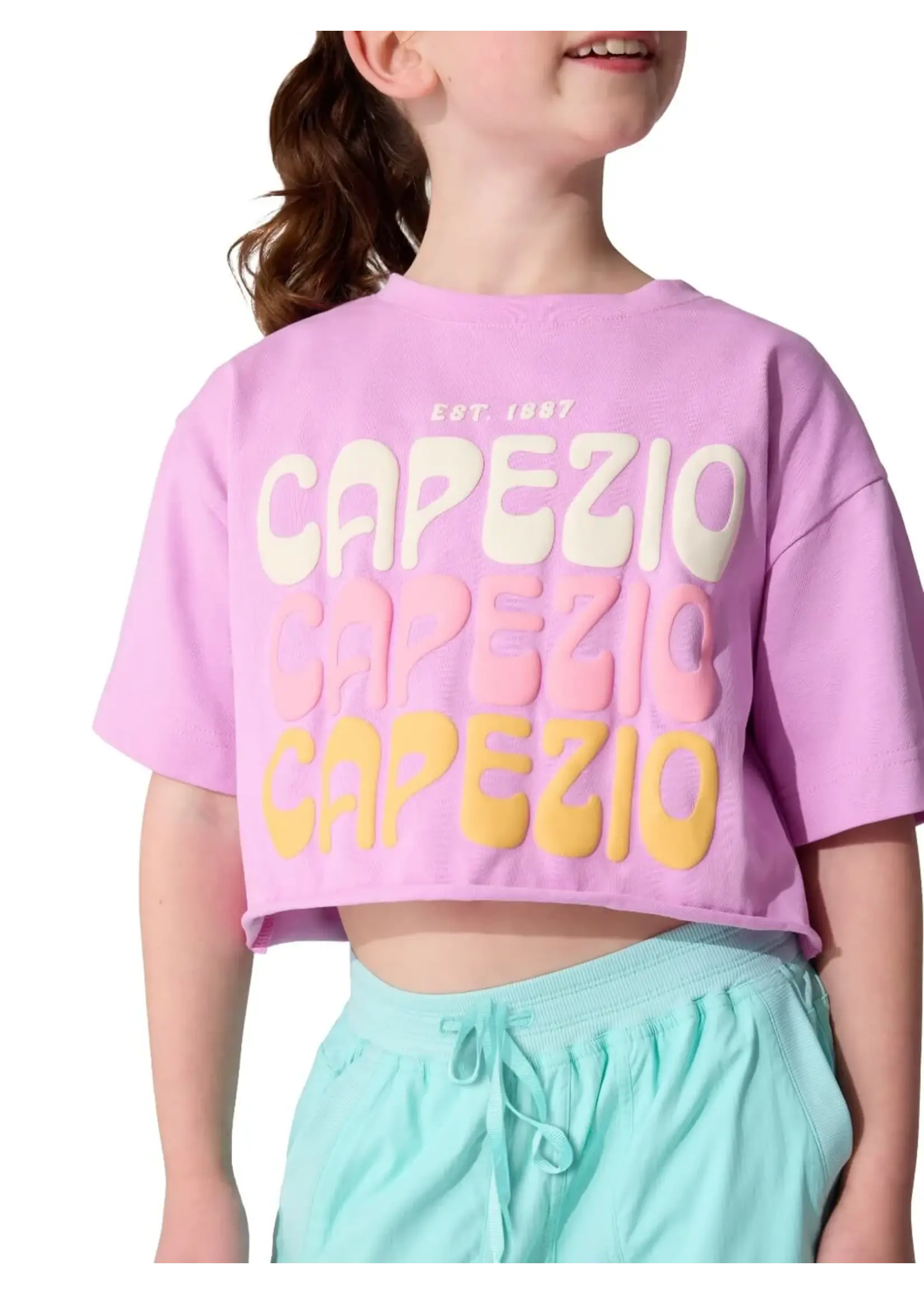 CAPEZIO & BUNHEADS AF13068C CHILD RETRO BOX CROPPED TEE