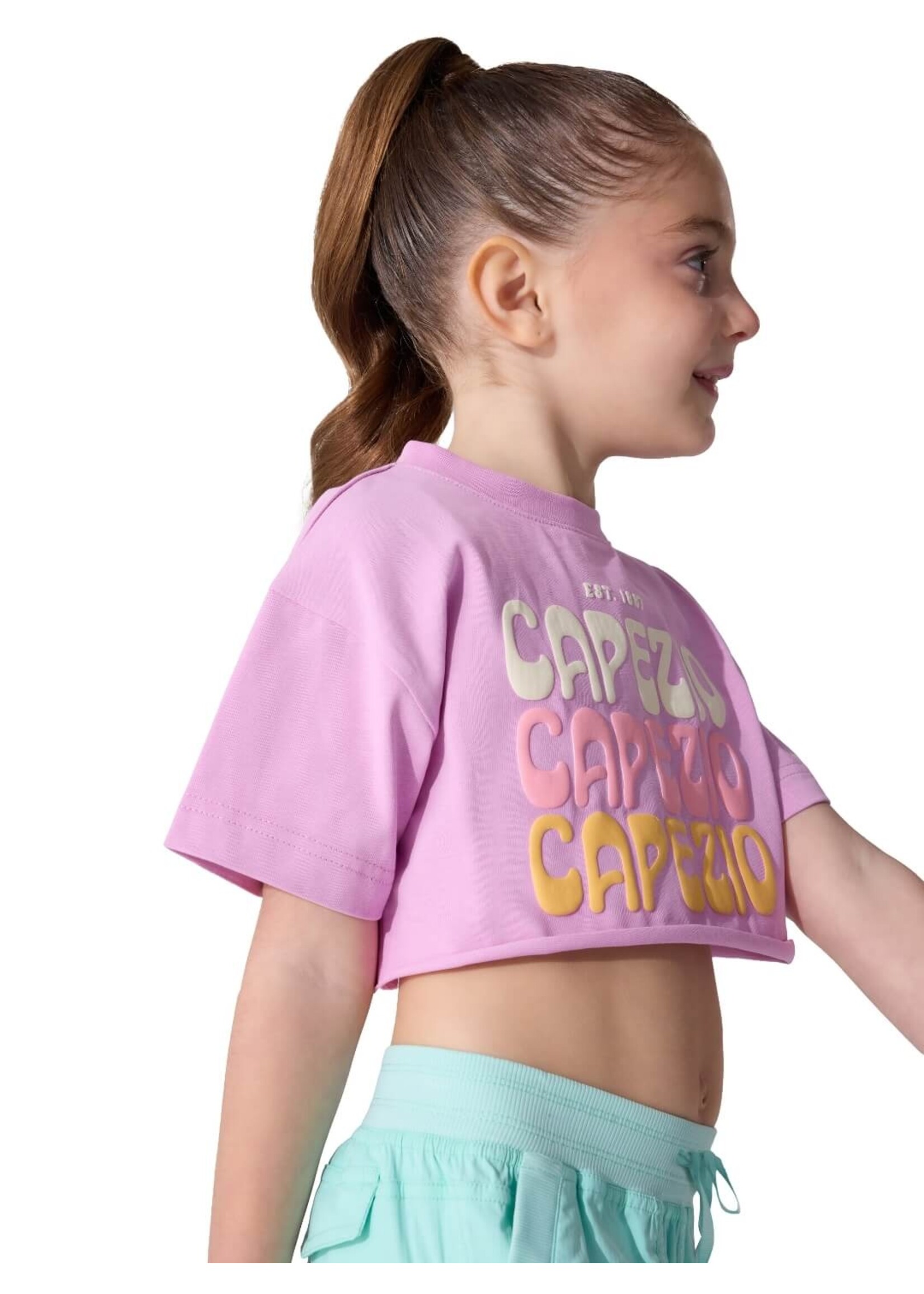 CAPEZIO & BUNHEADS AF13068C CHILD RETRO BOX CROPPED TEE