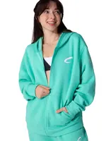 CAPEZIO & BUNHEADS AF13070W ADULT STRIDE LOGO ZIP UP HOODIE
