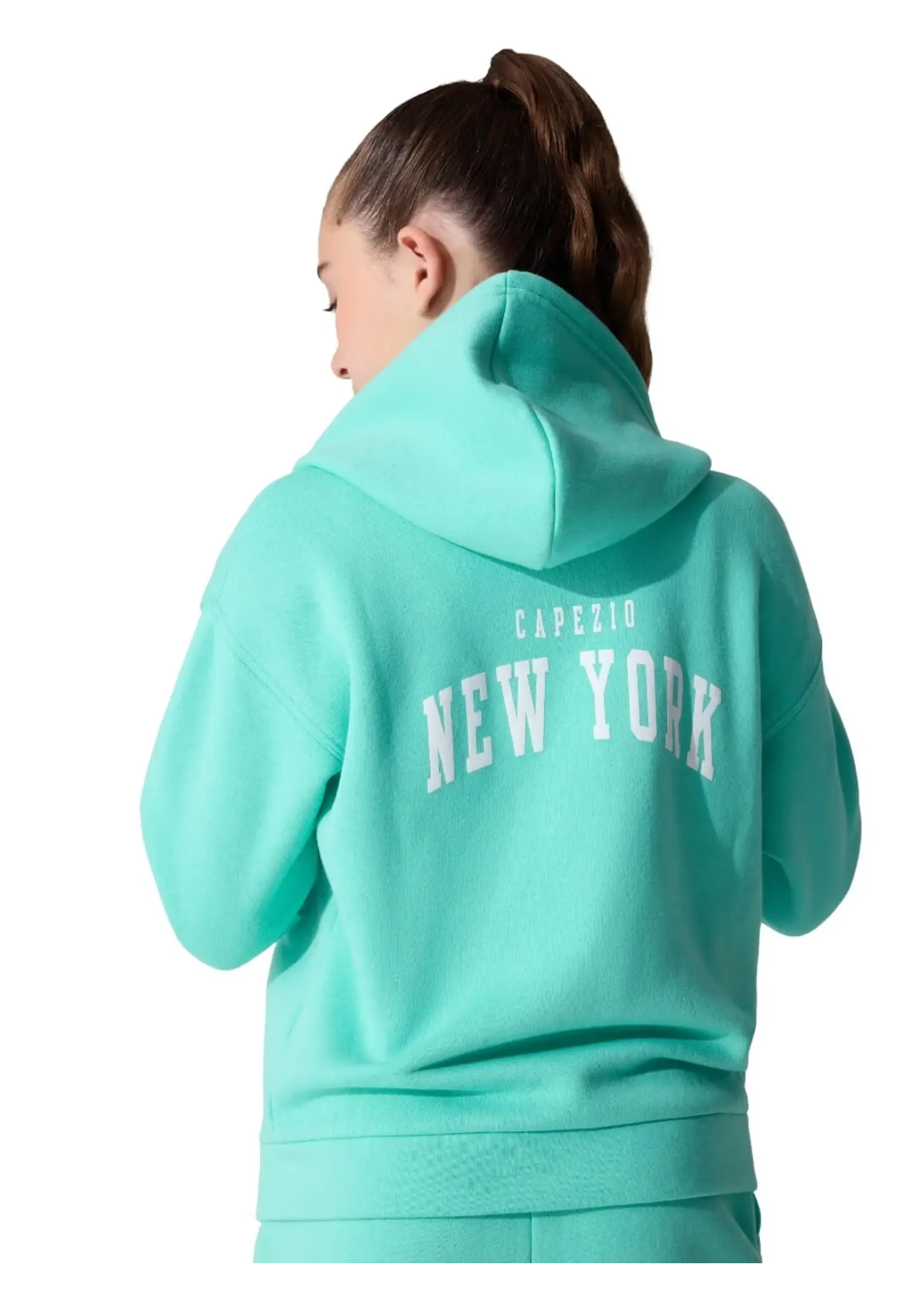 CAPEZIO & BUNHEADS AF13070C CHILD STRIDE LOGO ZIP UP HOODIE