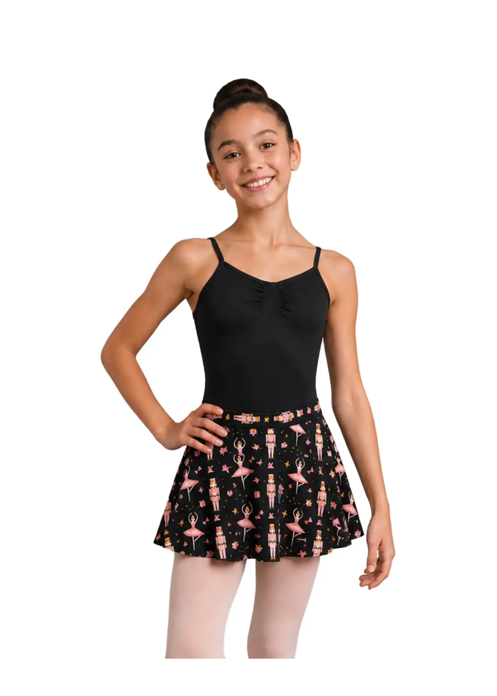 DANSHUZ 26412 26408 NUTCRACKER PRINTED PULL ON SKIRT