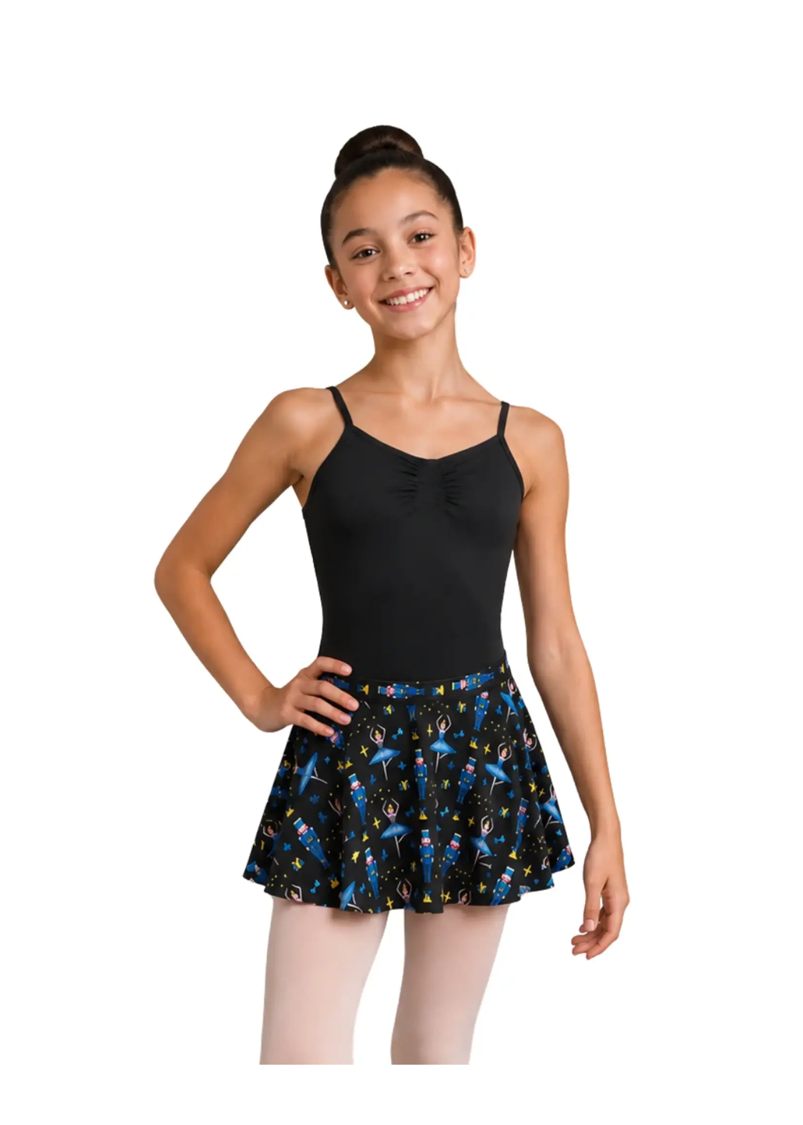DANSHUZ 26412 26408 NUTCRACKER PRINTED PULL ON SKIRT