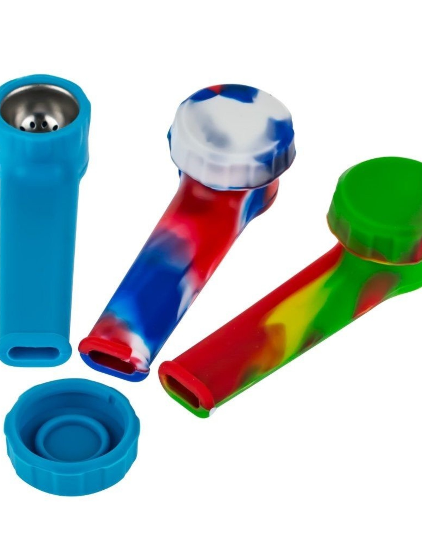 Silicone Pipe (S) w/ Metal Screen