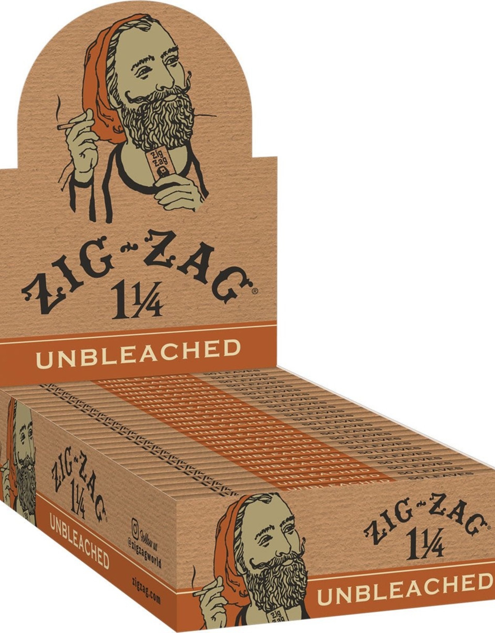 Zig Zag Zig Zag Unbleached 1 1/4