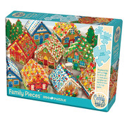 Cobble Hill Puzzles Cobble Hill Gingerbread Houses Family Puzzle 350pcs