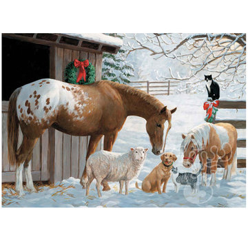 Cobble Hill Puzzles Cobble Hill Barnyard Greetings Tray Puzzle 35pcs