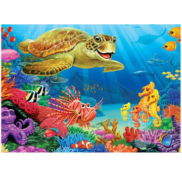 Cobble Hill Puzzles Cobble Hill Undersea Turtle Tray Puzzle 35pcs