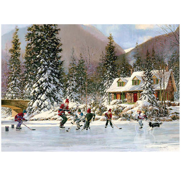 Cobble Hill Puzzles Cobble Hill Hockey Pond Tray Puzzle 35pcs