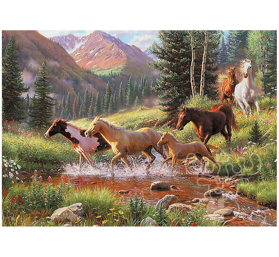 Cobble Hill Horse Stream Tray Puzzle 35pcs