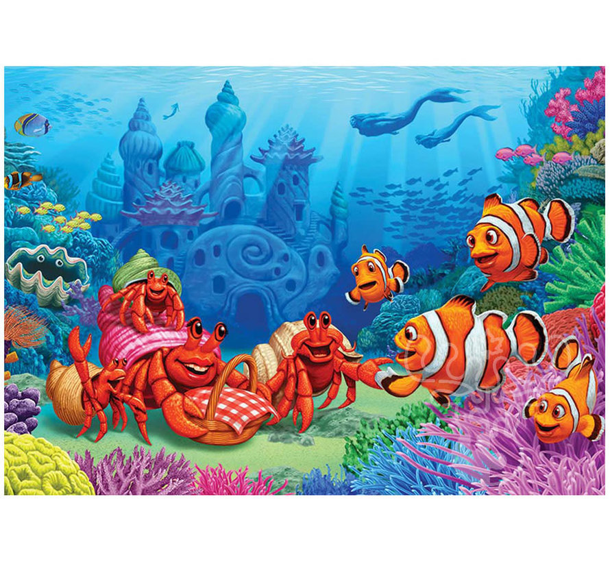 Cobble Hill Clownfish Gathering Tray Puzzle 35pcs