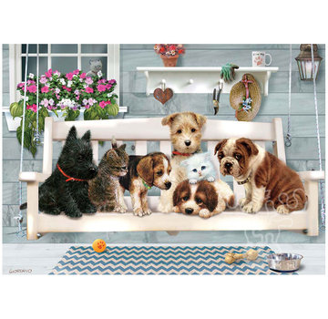 Cobble Hill Puzzles Cobble Hill Porch Swing Buddies Tray Puzzle 35pcs