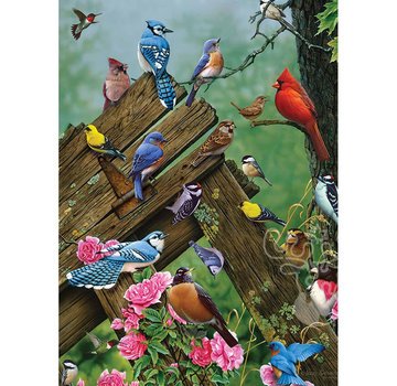 Cobble Hill Puzzles Cobble Hill Wildbird Gathering Tray Puzzle 35pcs