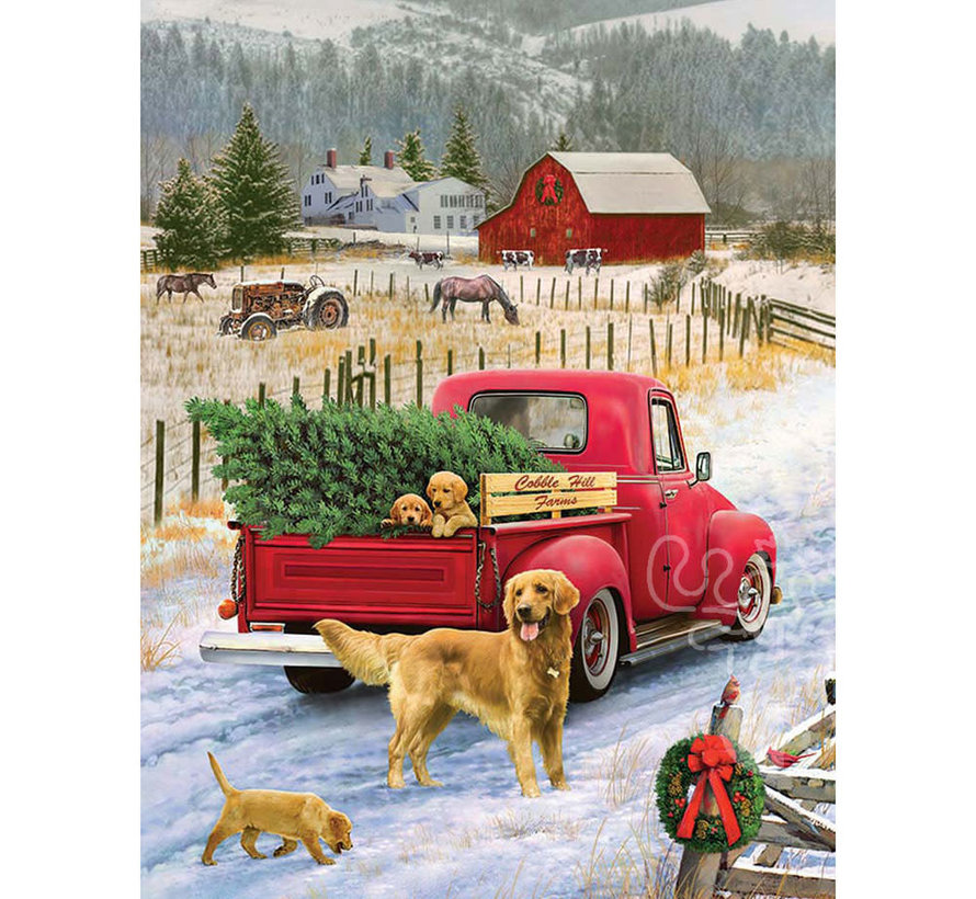 Cobble Hill Christmas on the Farm Puzzle 1000pcs Puzzles Canada