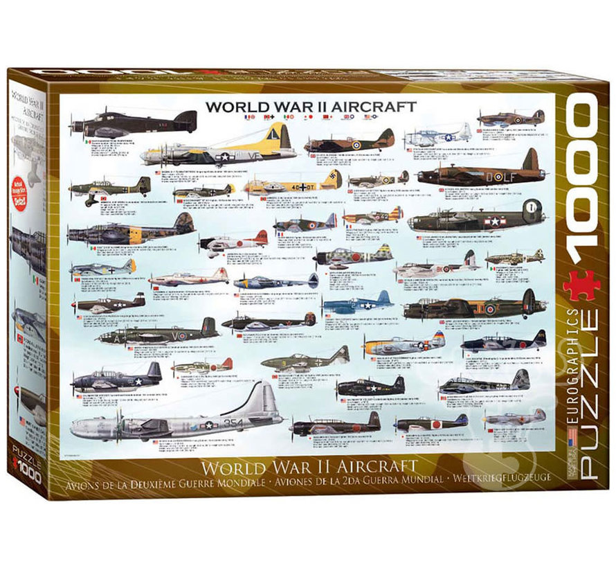 Eurographics World War II Aircraft Puzzle 1000pcs