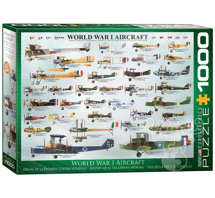 Eurographics Transportation: World War I Aircraft Puzzle 1000pcs