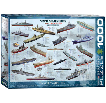 Eurographics Eurographics Transportation: WWII Warships Puzzle 1000pcs