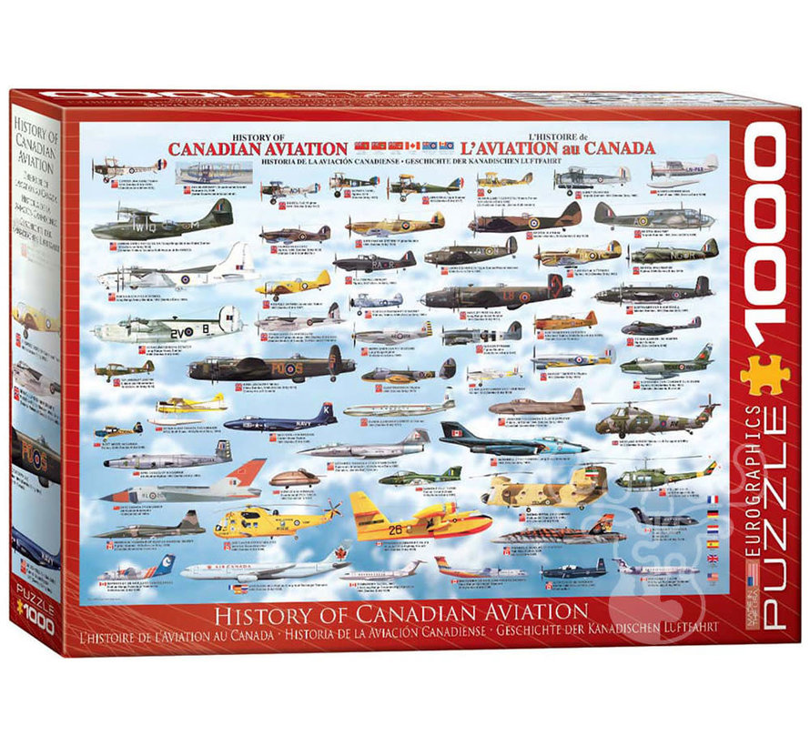 Eurographics Transportation: History of Canadian Aviation Puzzle 1000pcs
