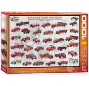 Eurographics Eurographics Transportation: Vintage Fire Engines Puzzle 1000pcs