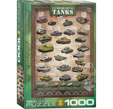 Eurographics Eurographics Transportation: History of Tanks Puzzle 1000pcs
