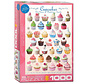Eurographics Cupcakes Puzzle 1000pcs RETIRED