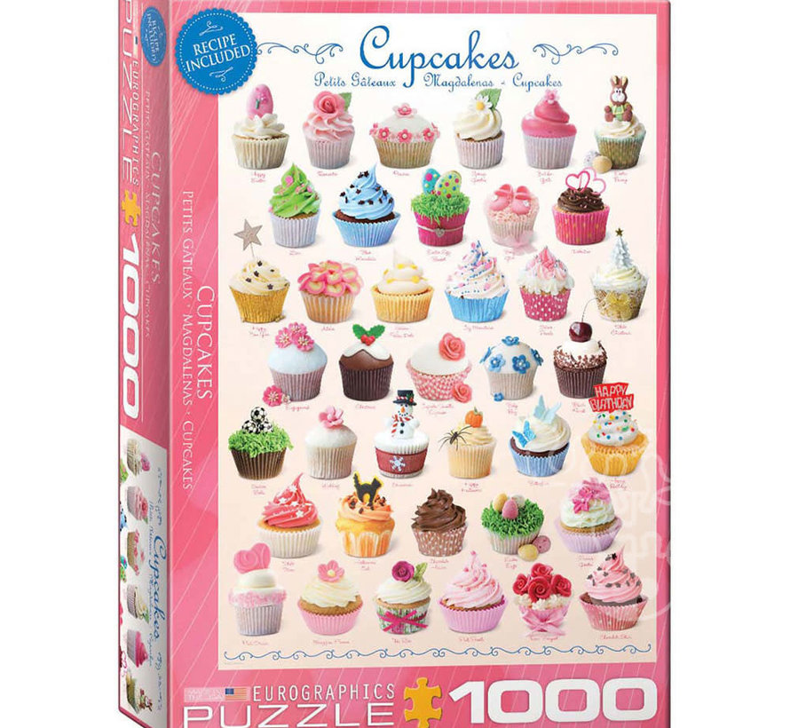 Eurographics Cupcakes Puzzle 1000pcs RETIRED