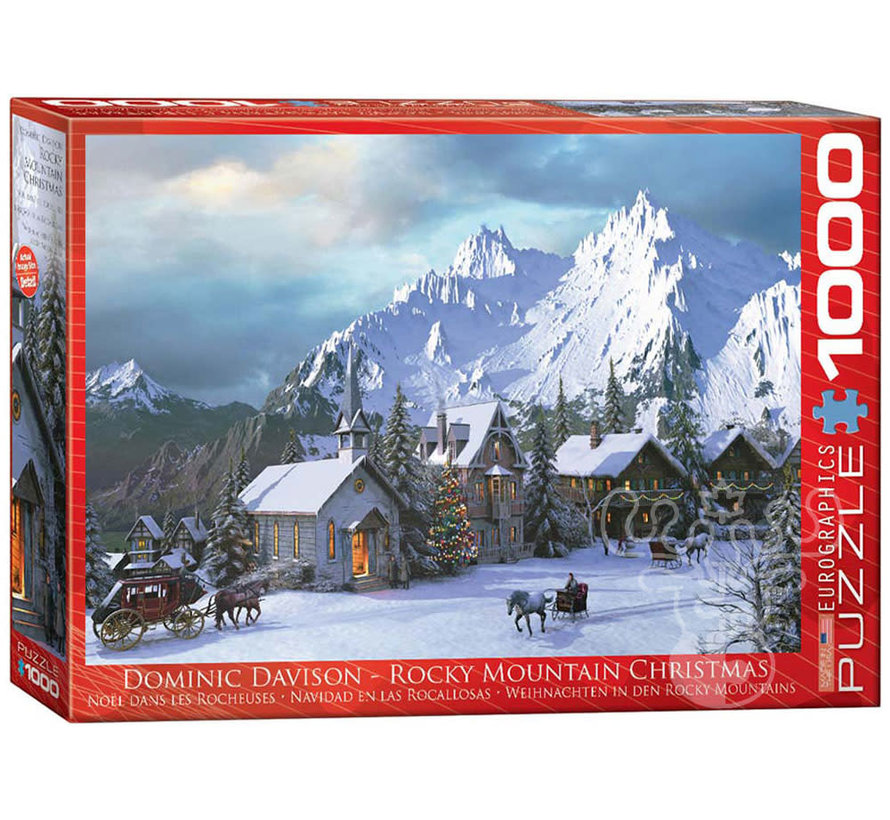 Eurographics Artist Label Davison: Rocky Mountain Christmas Puzzle 1000pcs