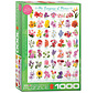 Eurographics Chart: The Language of Flowers Puzzle 1000pcs