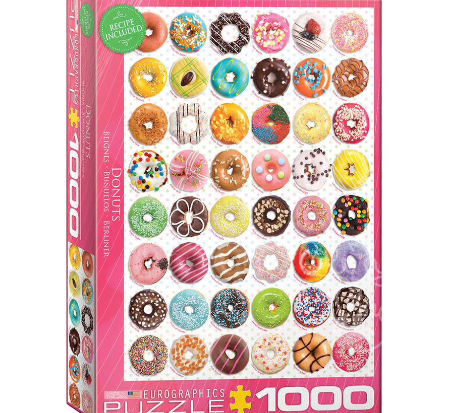 Eurographics Food: Donuts - Sweet Collection Puzzle 1000pcs