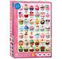 Eurographics Cupcake Celebration - Sweet Collection Puzzle 1000pcs