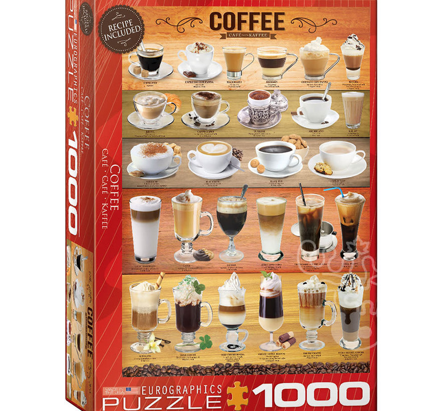 Eurographics Food: Coffee Puzzle 1000pcs