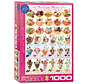 Eurographics Food: Ice Cream Flavors Celebration - Sweet Collection Puzzle 1000pcs