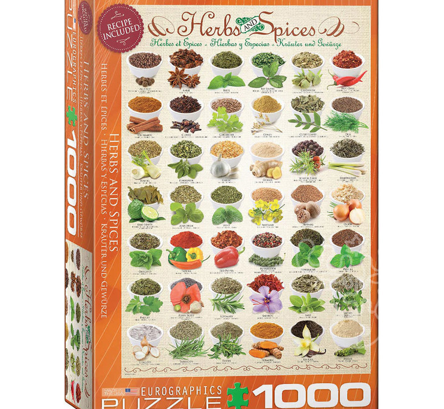 Eurographics Food: Herbs & Spices  Puzzle 1000pcs