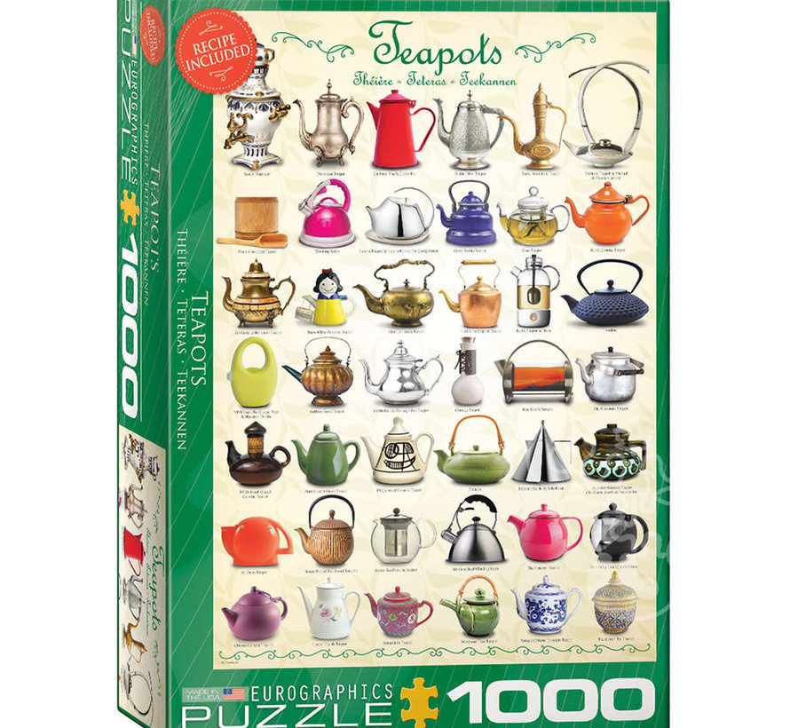 Eurographics Collection: Teapots Puzzle 1000pcs
